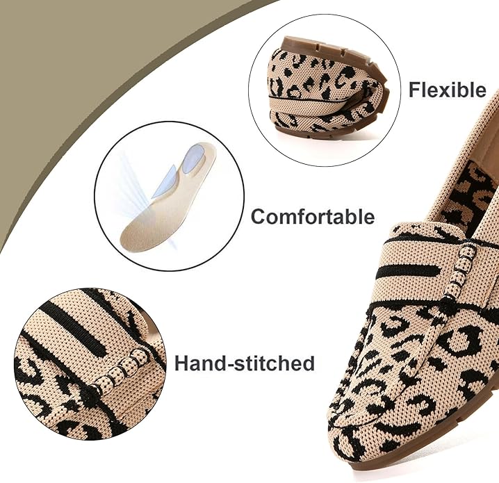 Loafers for Women Comfortable Slip on Work Flats Shoes Womens Dressy Casual Walking Shoes