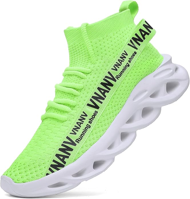 Men’s Fashion Walking Shoes Lightweight Breathable Sneakers – Mesh Knit Sock Sneakers for Gym, Casual, Running, Workout, Slip-On Sport Shoes