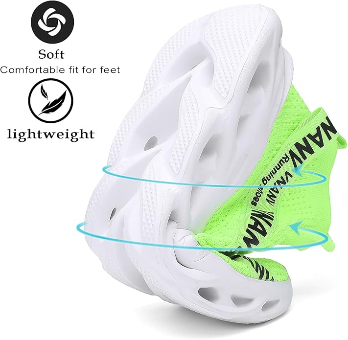 Men’s Fashion Walking Shoes Lightweight Breathable Sneakers – Mesh Knit Sock Sneakers for Gym, Casual, Running, Workout, Slip-On Sport Shoes