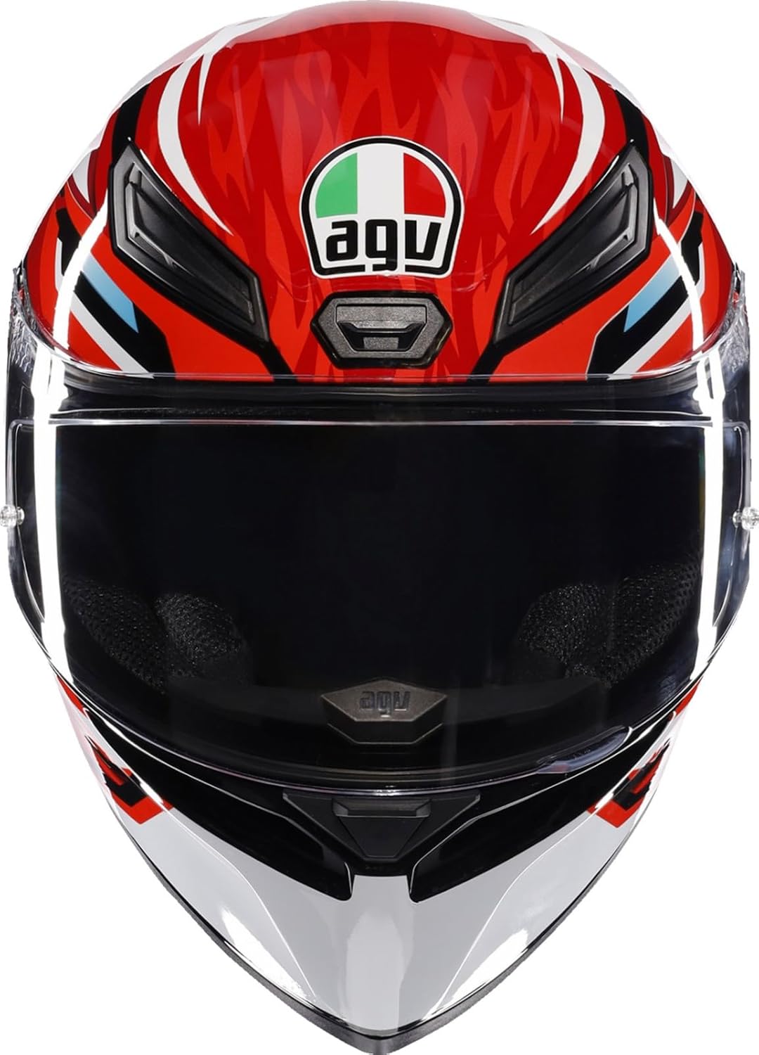 AGV K1 S Lion Motorcycle Helmet Black/Red/White LG