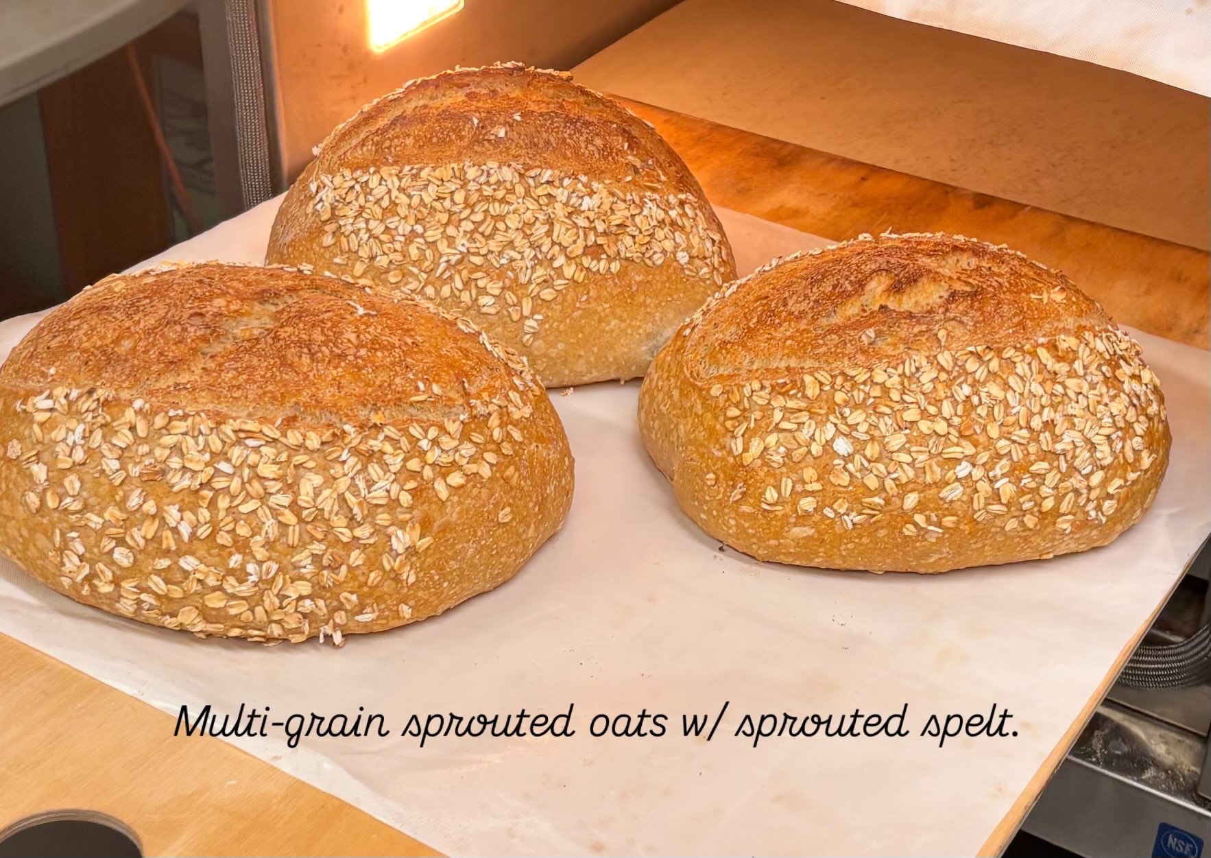 Sprouted Oat and Spelt Batard