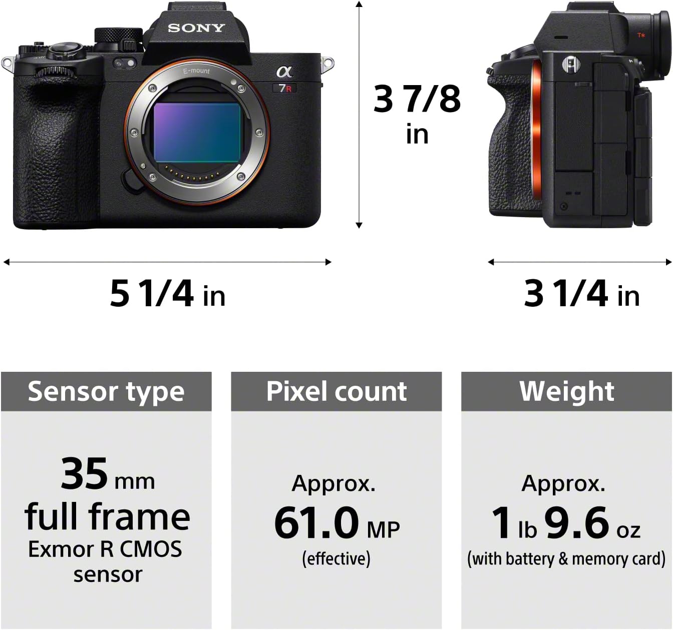 Sony Alpha 7R V Full-Frame Mirrorless Interchangeable Lens Camera