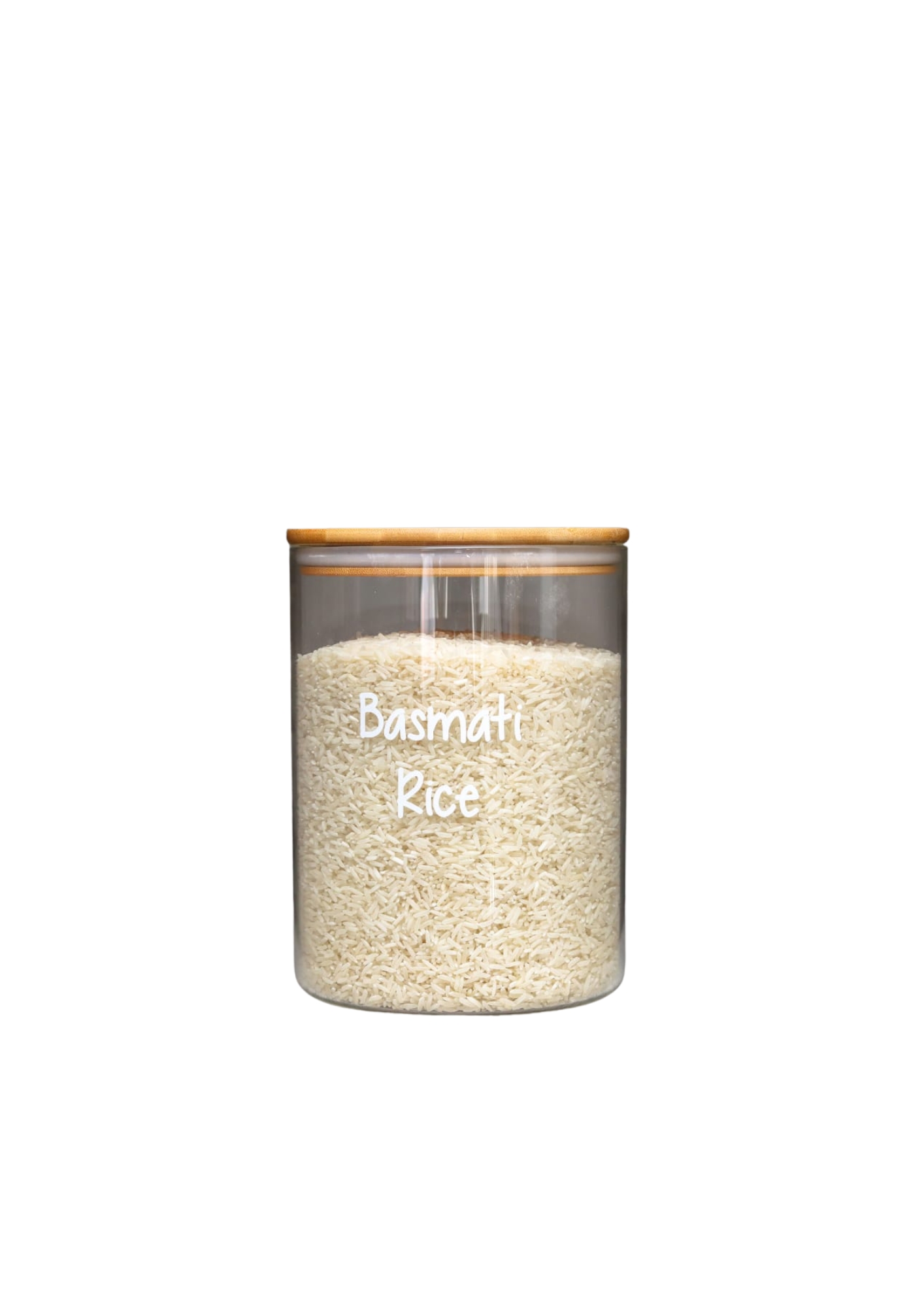 Clear Storage Jar with Bamboo Lid