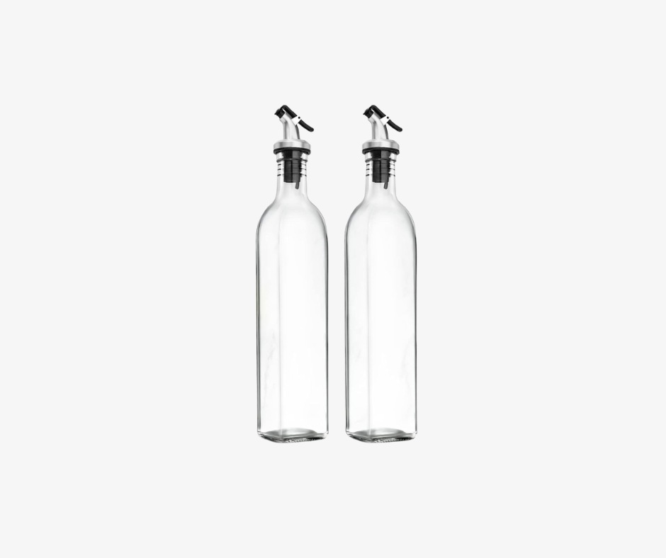 Glass Oil and Vinegar Dispenser Set of 2