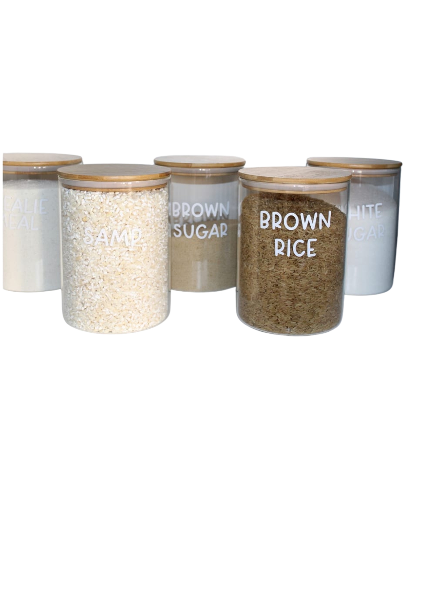 Clear Storage Jar with Bamboo Lid