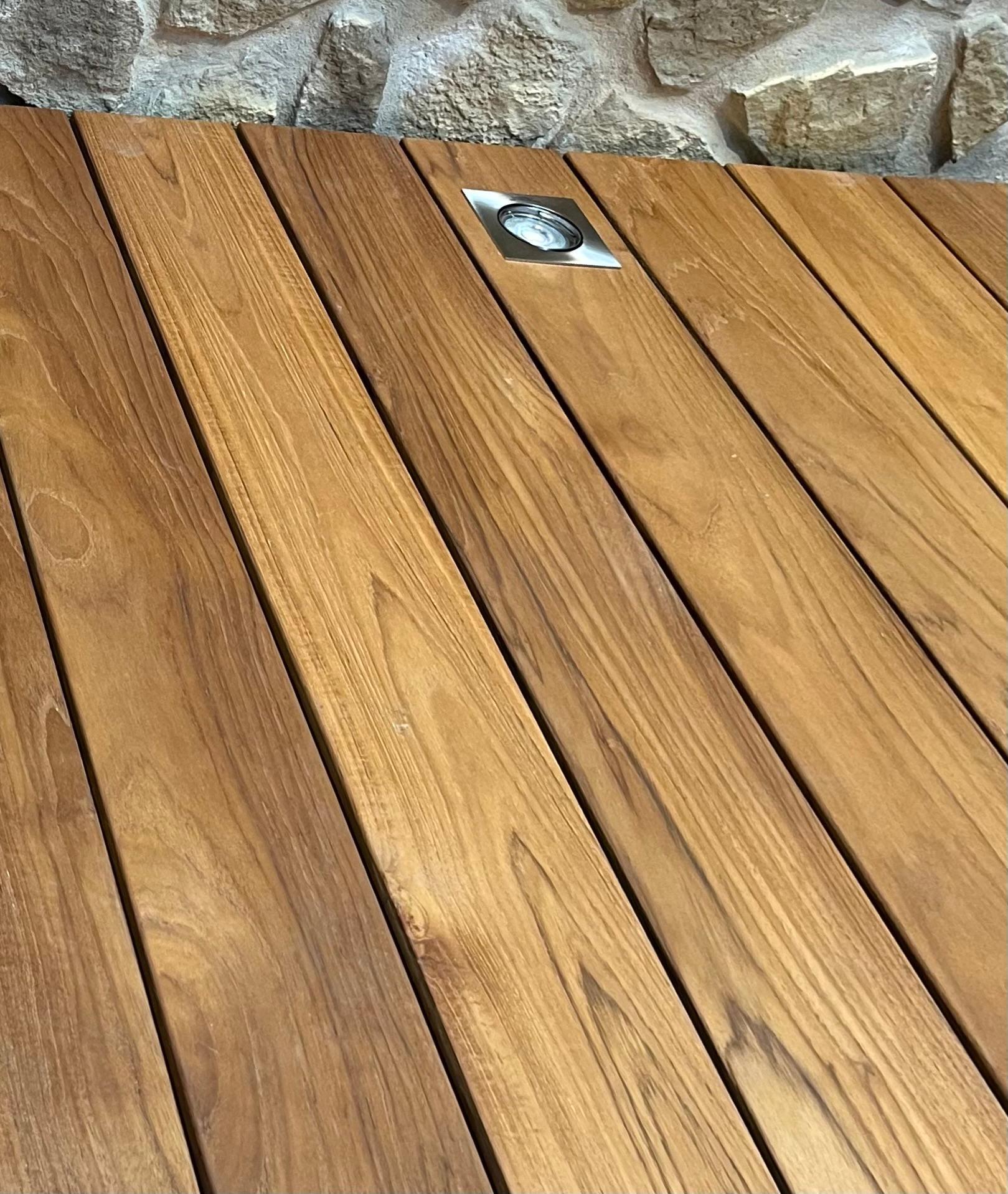 Lame de terrasse teck indo massif 20/3 x 120 x 2200