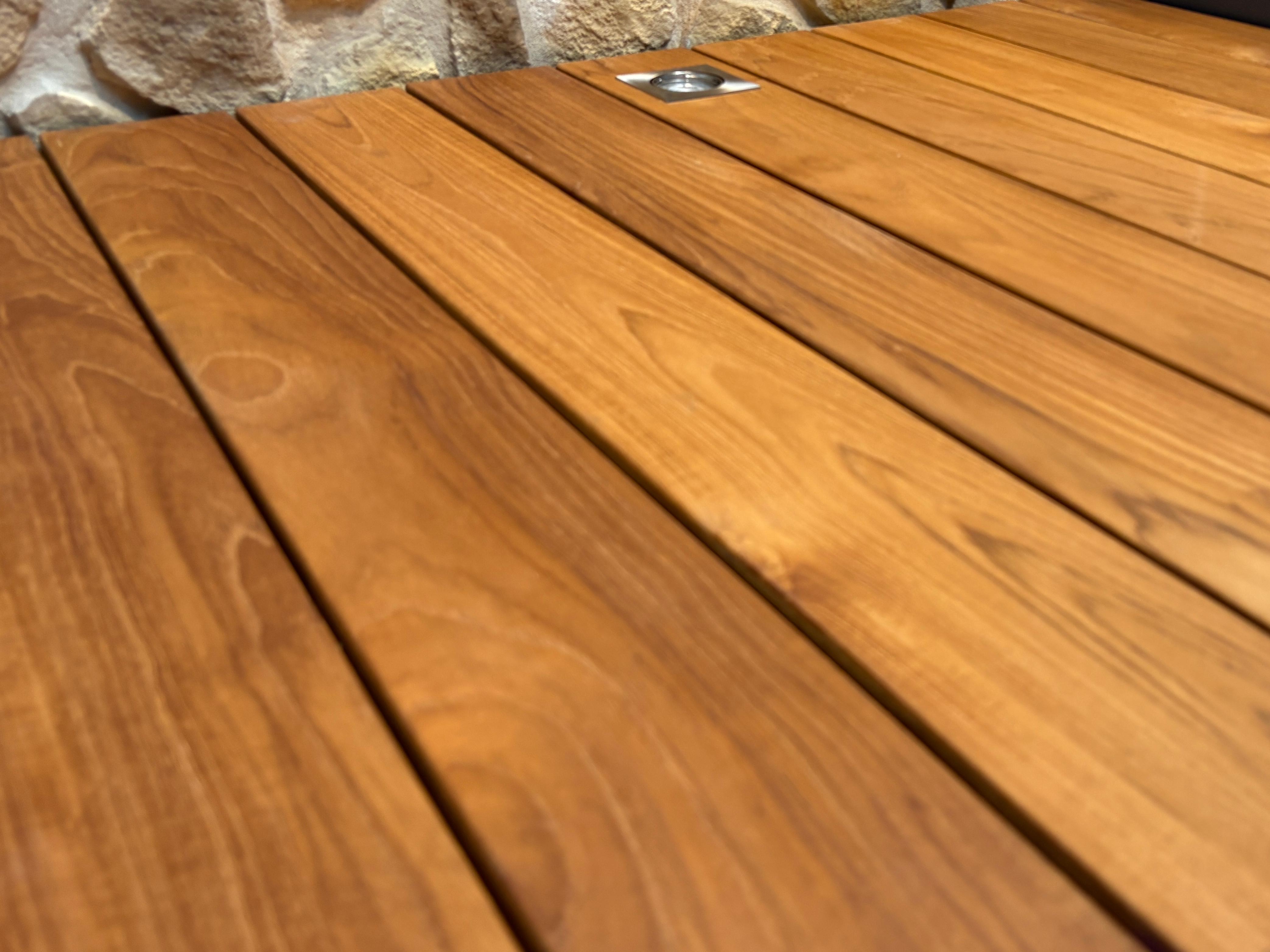 Lame de terrasse teck indo massif 20/3 x 120 x 2200