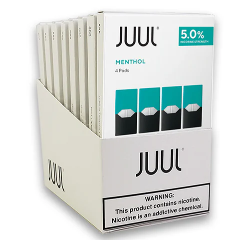 JUUL Menthol 4 Pods box com 8 unidades