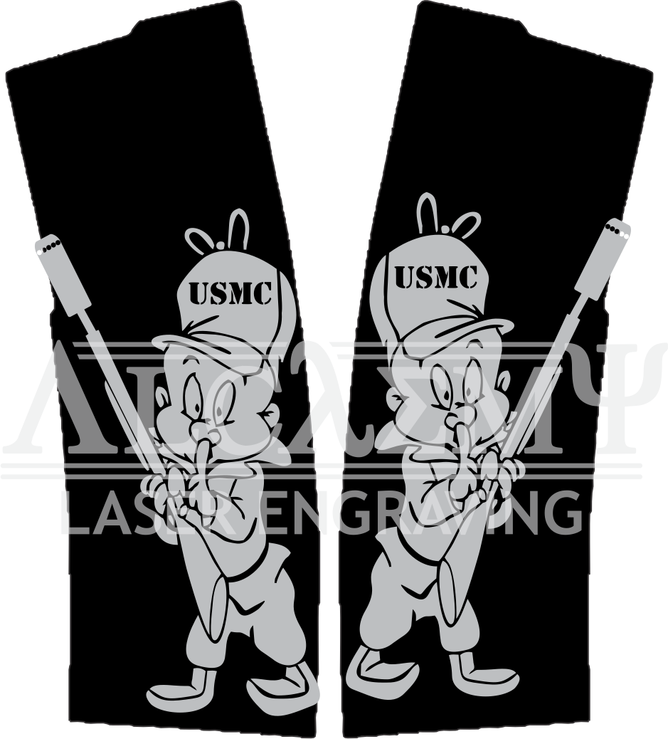 USMC Elmer Fudd Laser Engraved Magpul® PMAG®