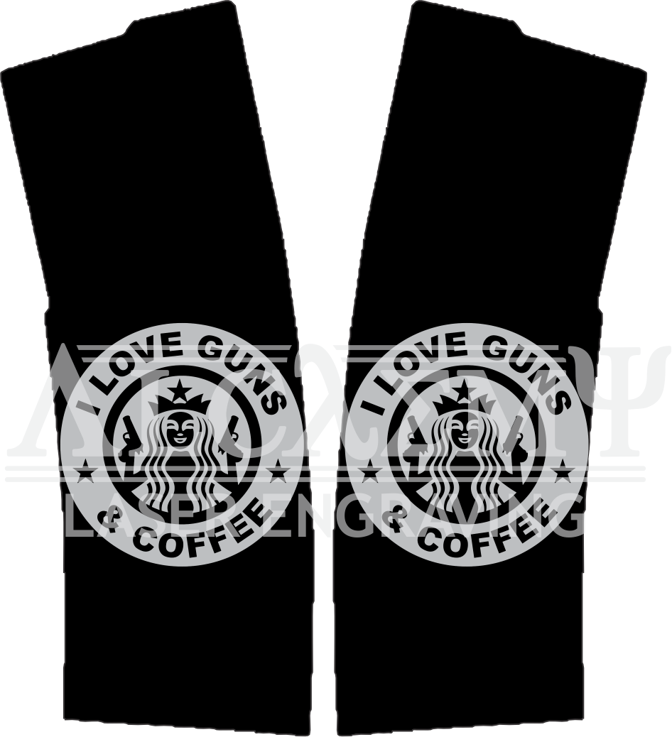 I Love Guns & Coffee Laser Engraved Magpul® PMAG®