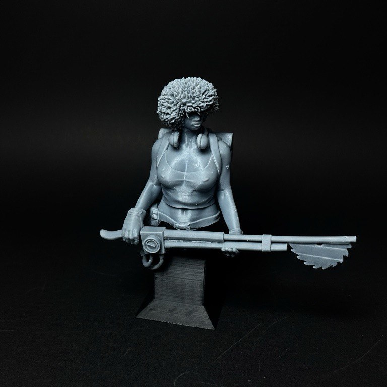 Busto de la mecánica afro - Formato Físico