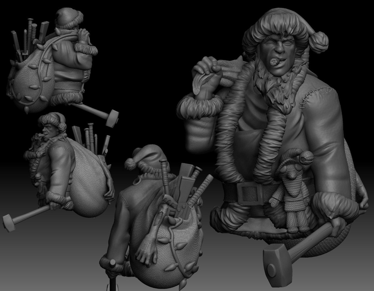 Busto Santa Drunked Claus - Formato Físico