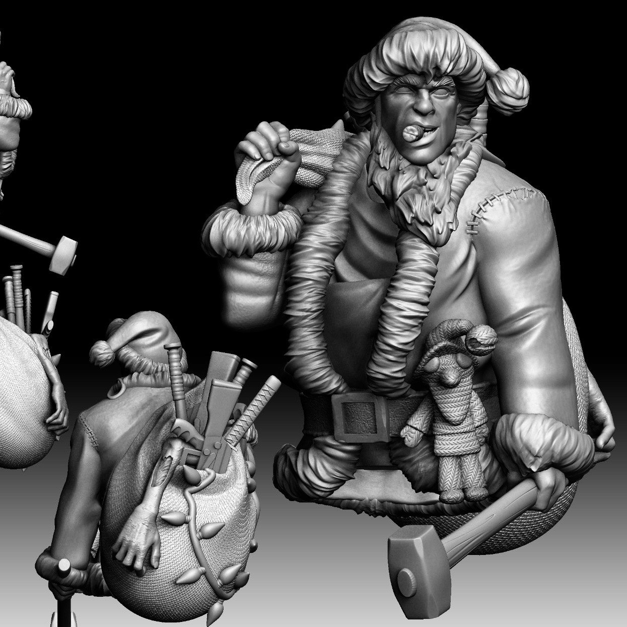 Busto Santa Drunked Claus - Formato Físico