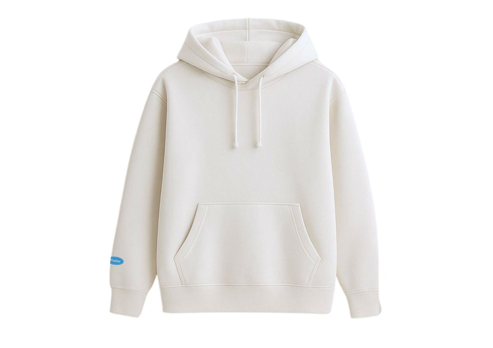 Moletom branco com capuz