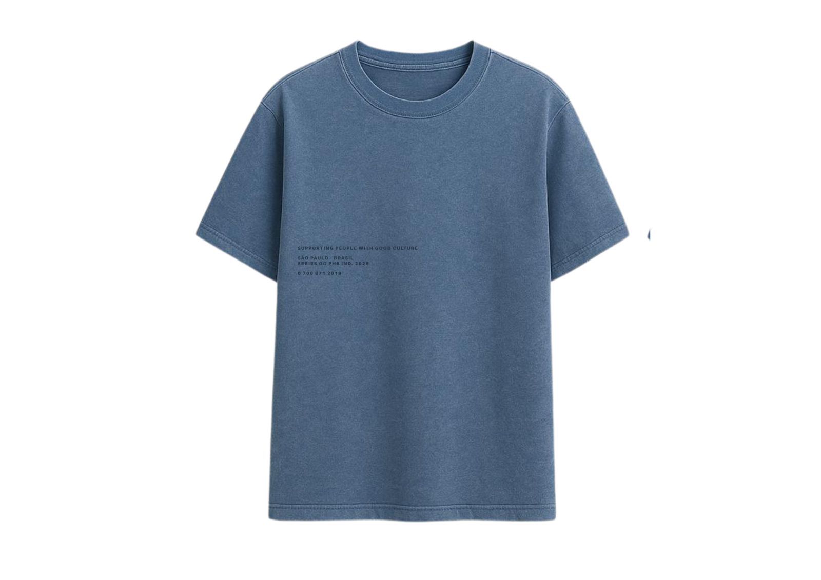 Camiseta azul masculina