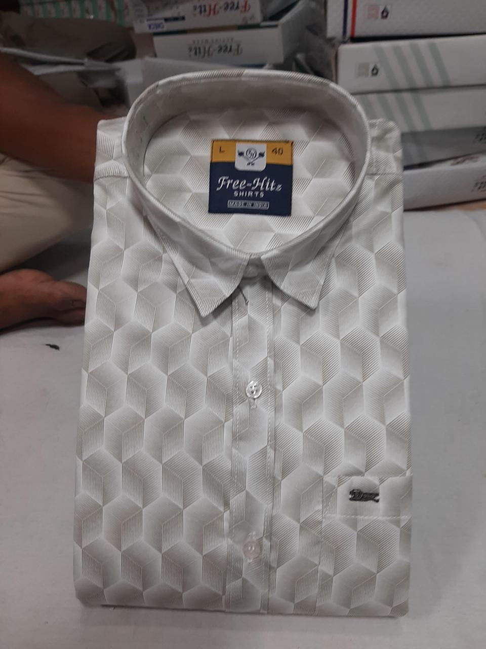 Men's Geometric Pattern Dress Shirt