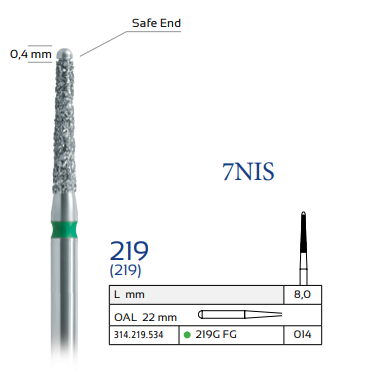 Dental Diamond Bur 219G FG