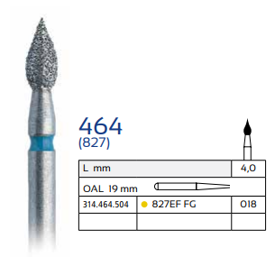 Diamond Dental Bur 464 (827)