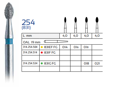 Diamond Bur 254 (831)