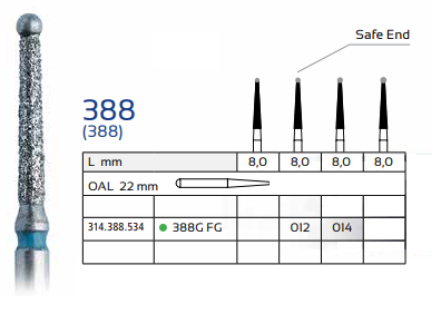 Dental Diamond Bur 388
