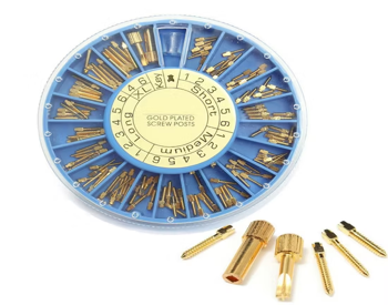 Gold Plated Screw Posts Set