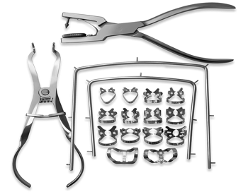 Dental Rubber Dam Clamp Set