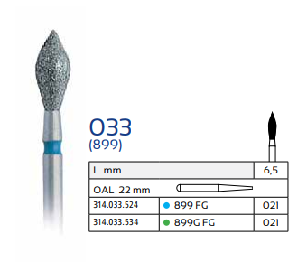 Diamond Dental Bur 033 (899)