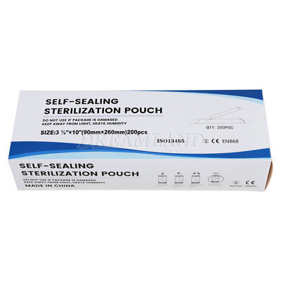 Self-sealing sterilization pouch