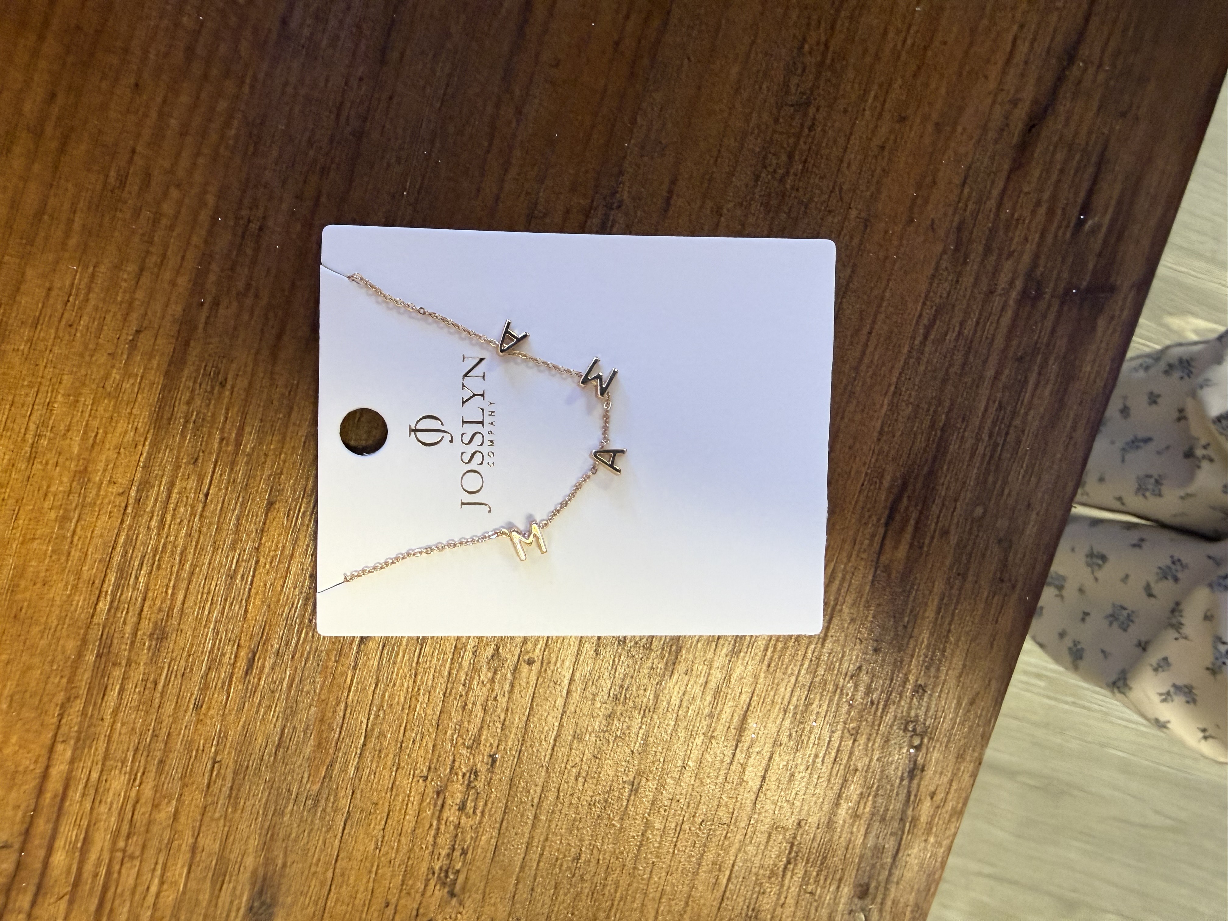 Non-Tarnish Mama Necklace 