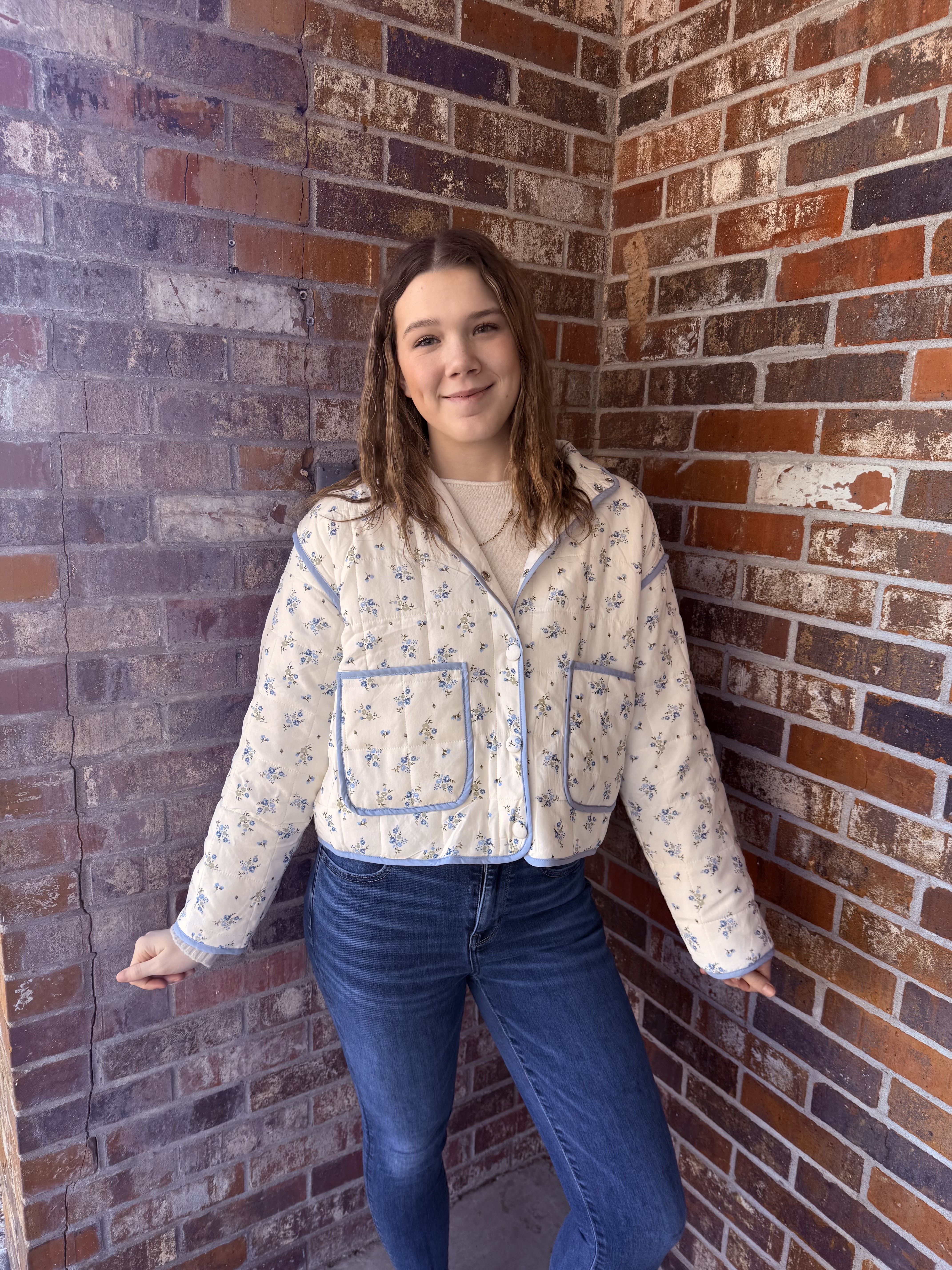 Quilted Floral Jacket 