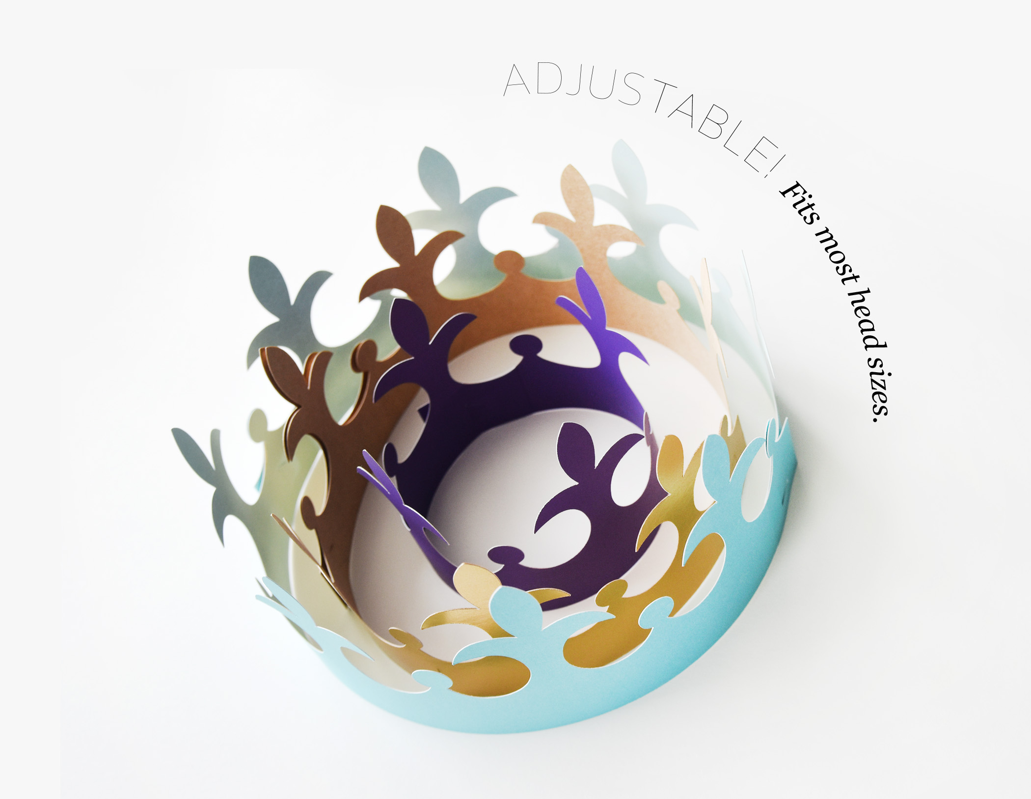 King Paper Crown SVG Template for Cutting Machines