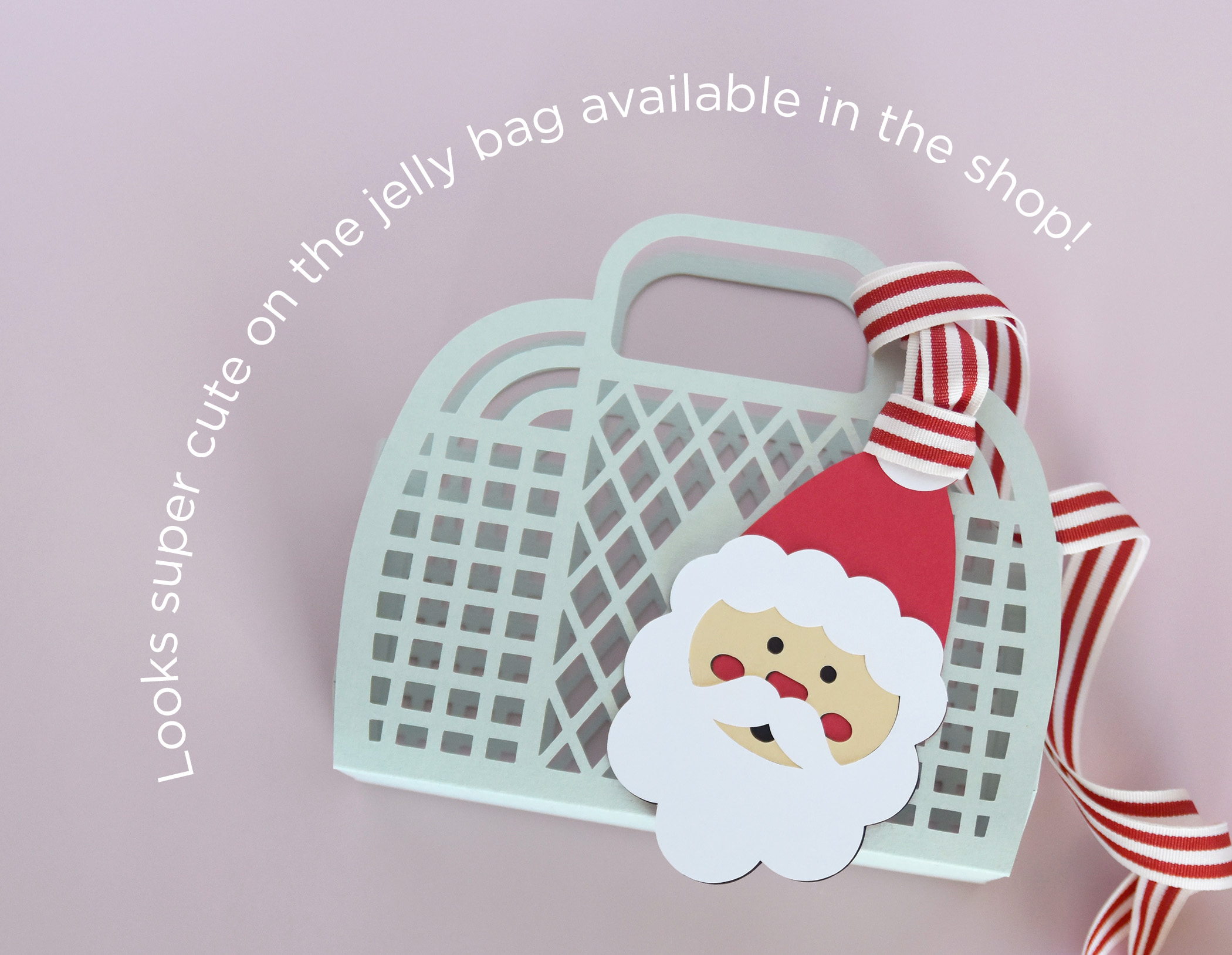 Santa Gift Card Holder SVG Template for Cricut, Silhouette, DIY Christmas Hang Tag