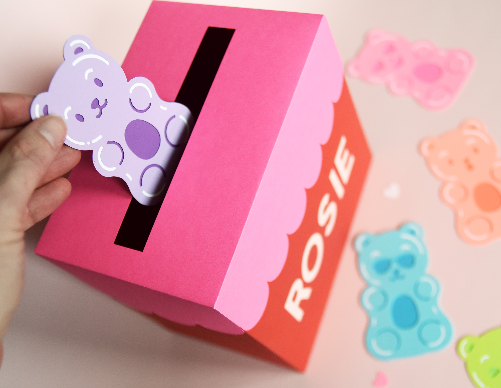 Gummy Bear SVG Template for Cricut | Candy Birthday Party Theme Decoration