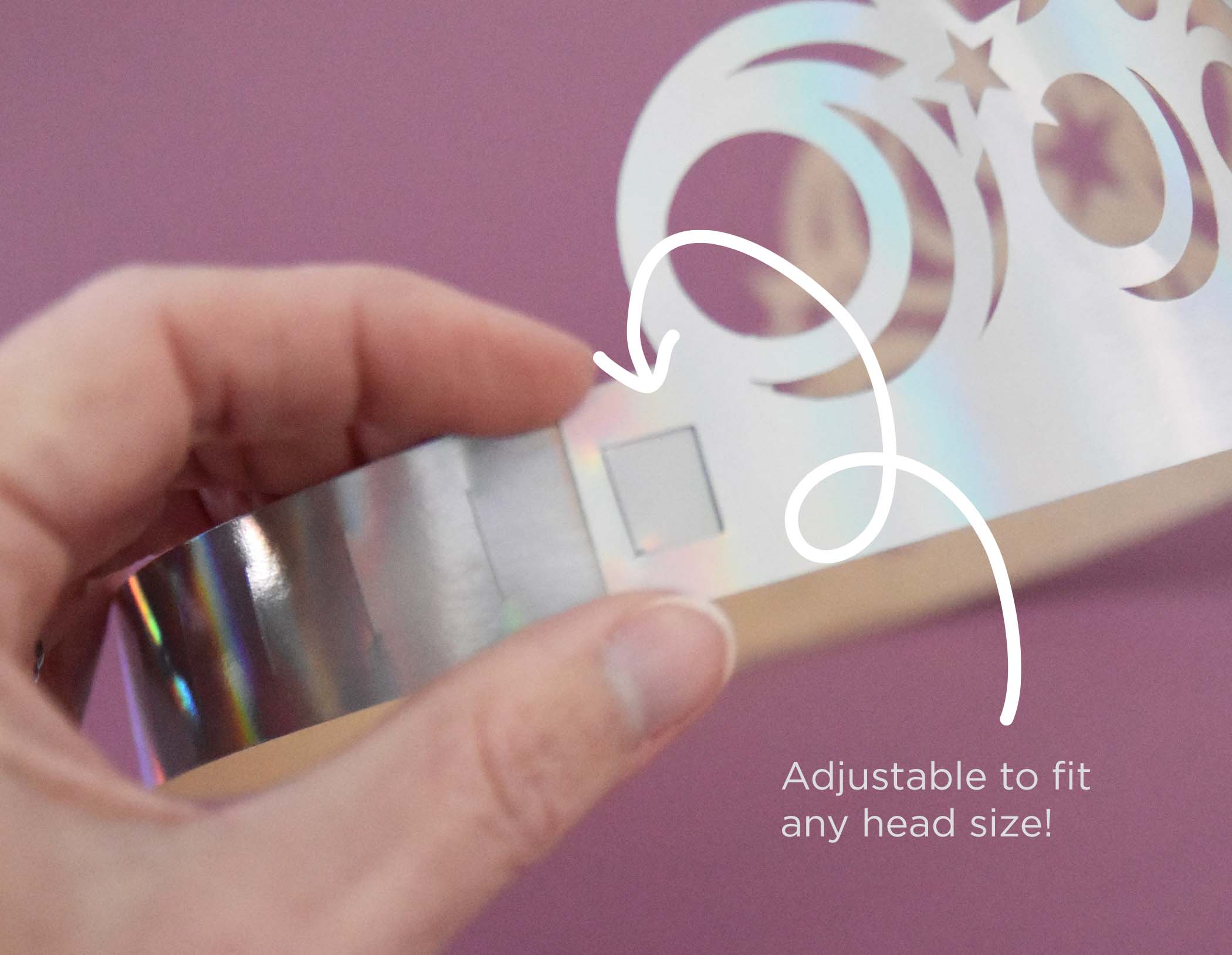 Paper Princess Tiara SVG Template for Cricut | Moon, Stars Design (Digital Download)