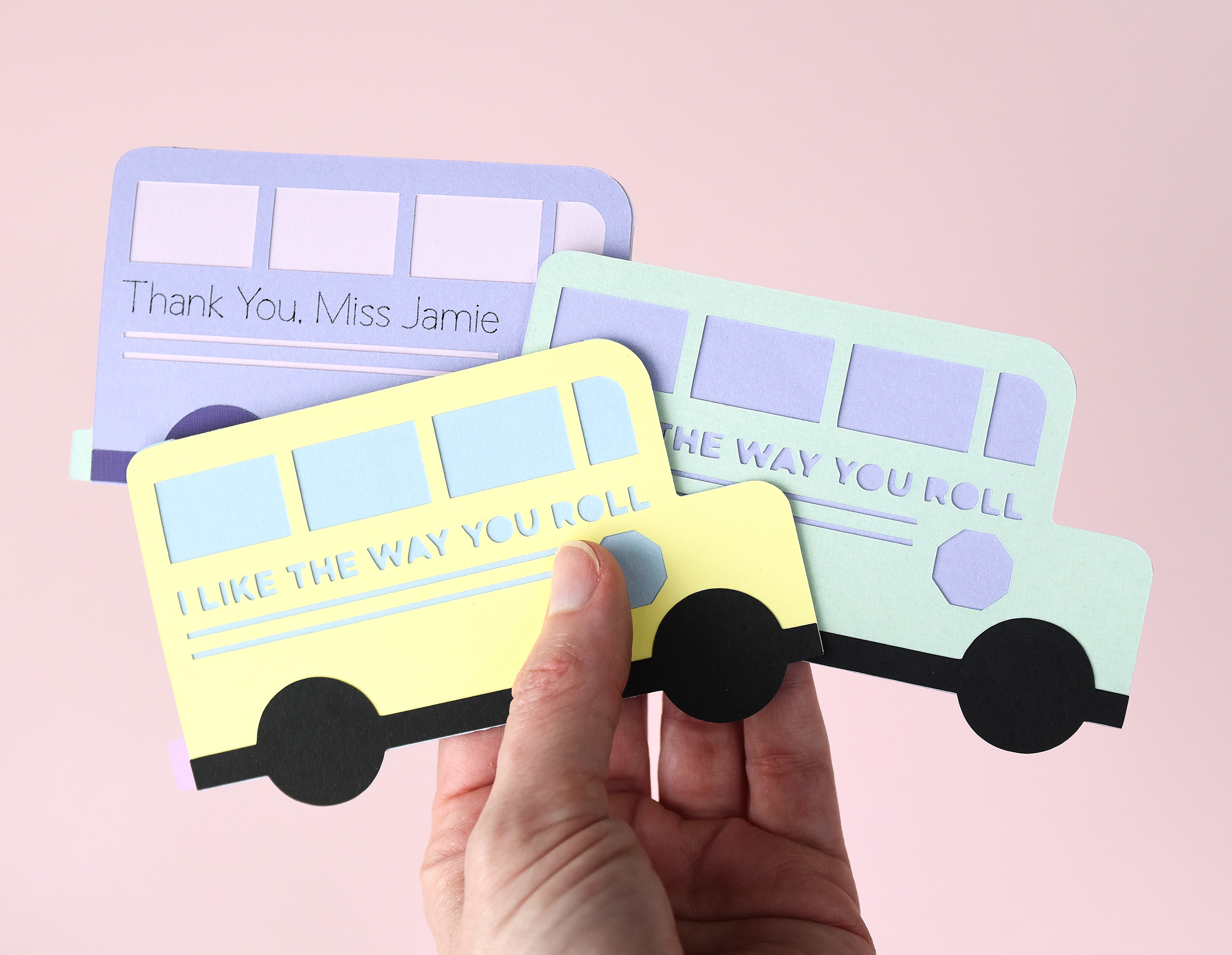 School Bus Driver Gift Card Holder SVG Template | Teacher Thank You Gift