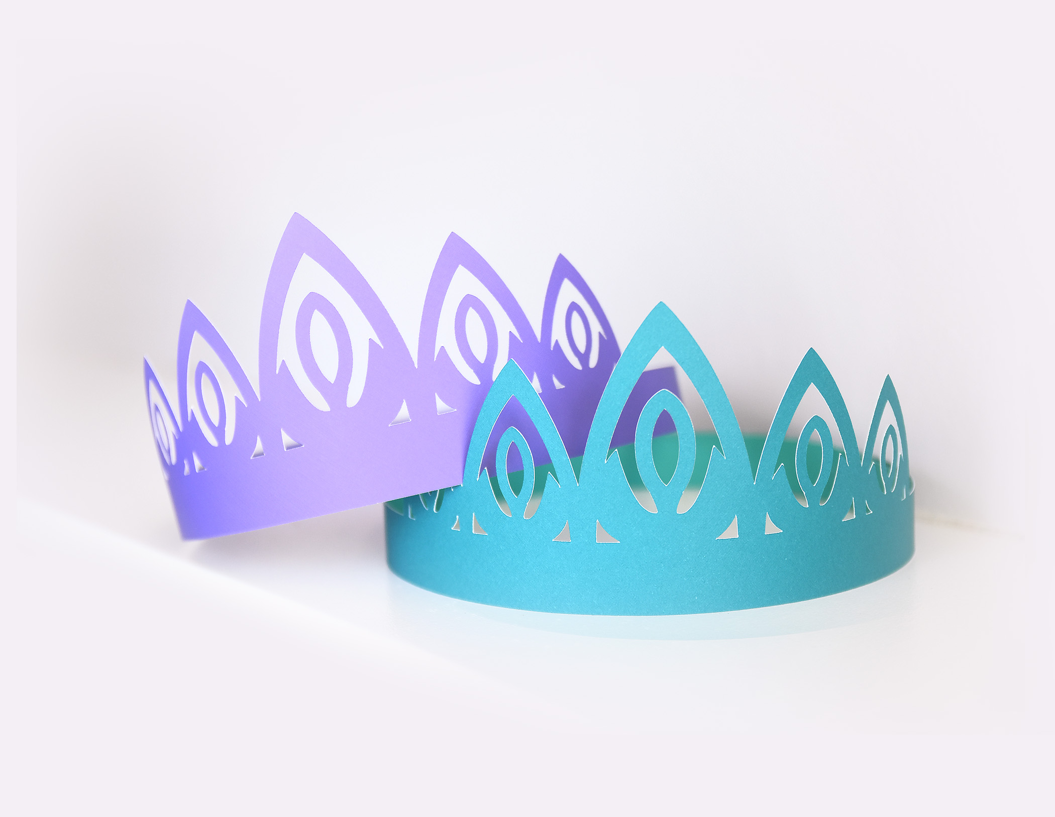 3D Paper Crown Template | Princess Tiara SVG Cutting Files