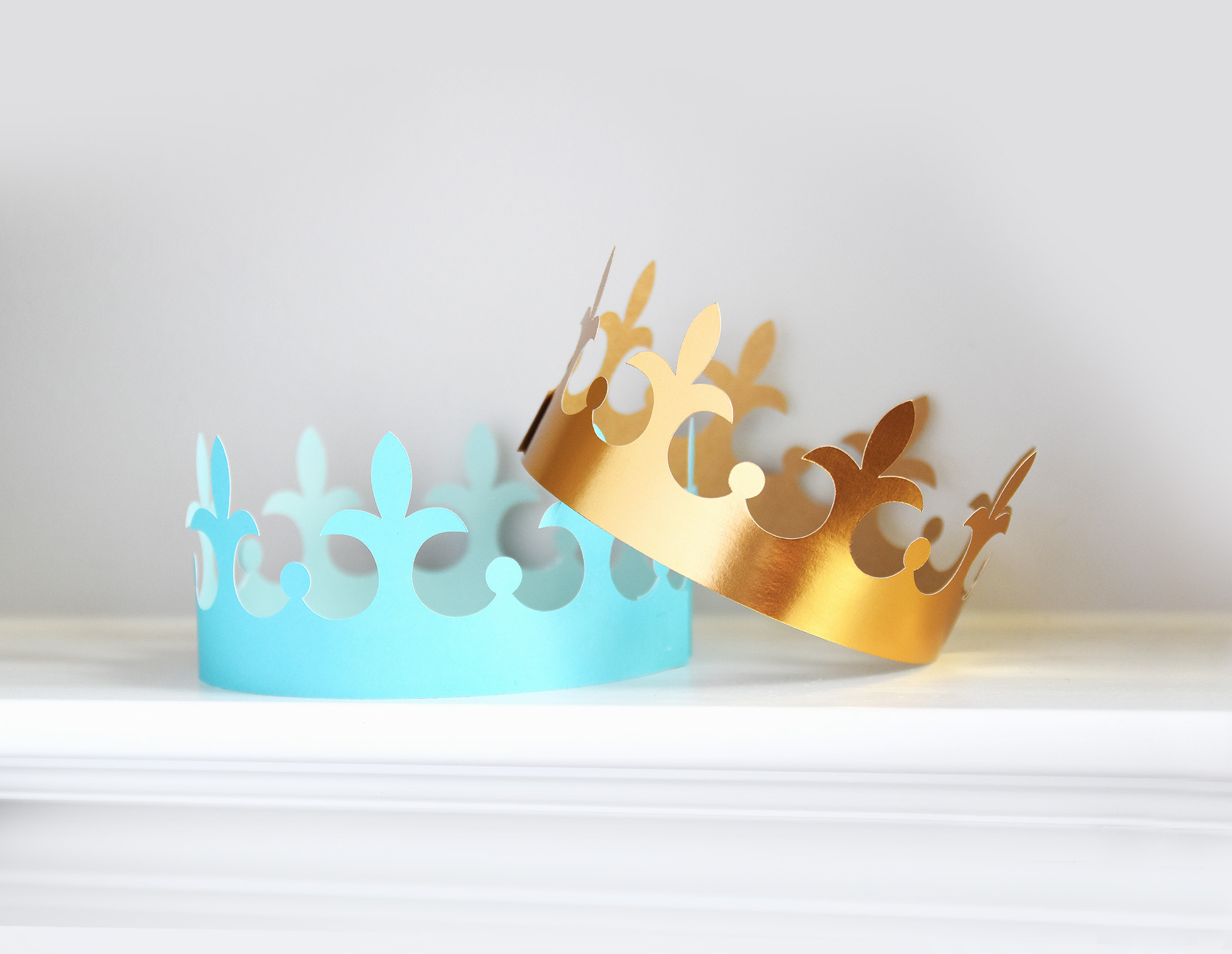 King Paper Crown SVG Template for Cutting Machines