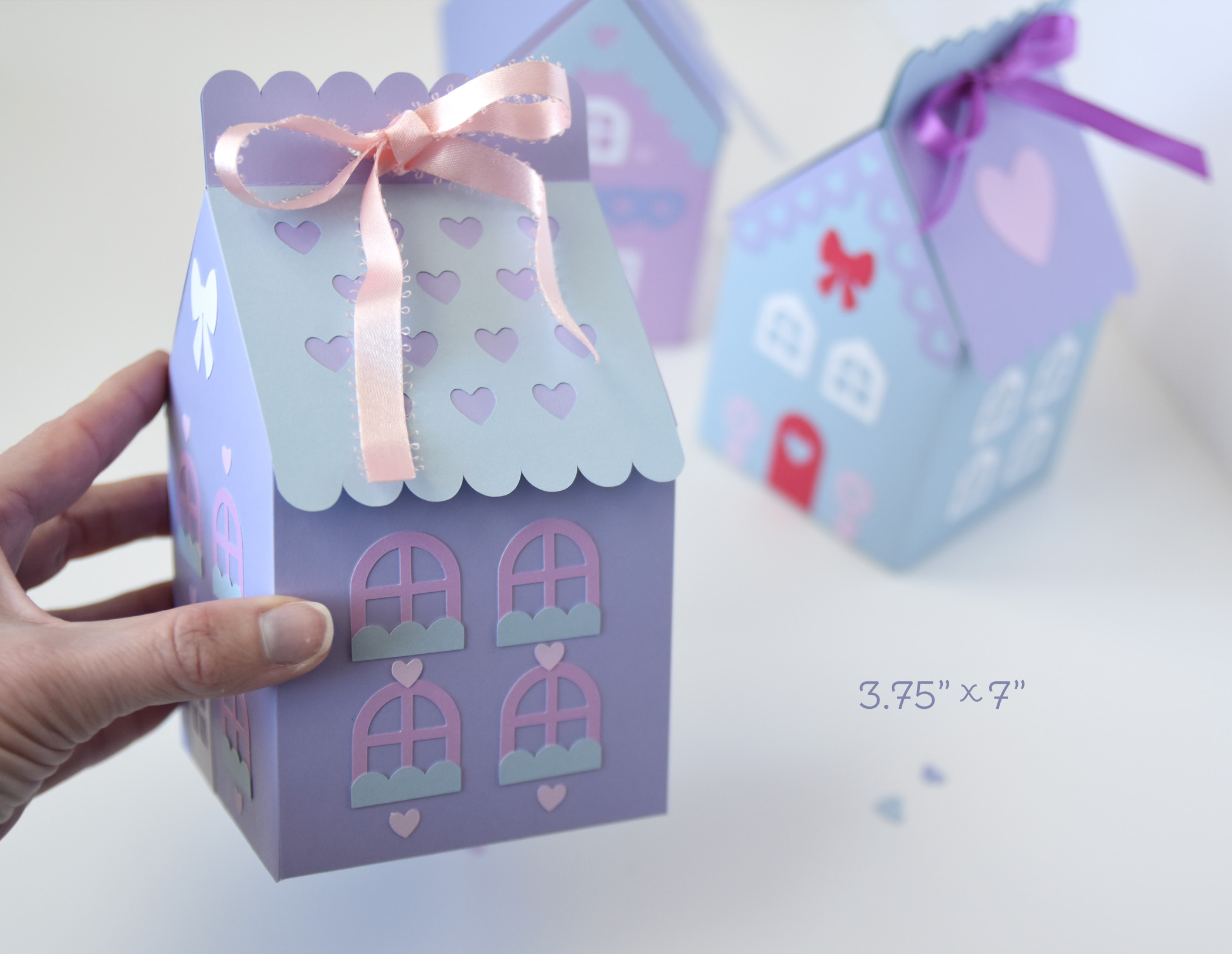 House Gift Box SVG Template for Cricut, Silhouette | Valentine's Day Craft