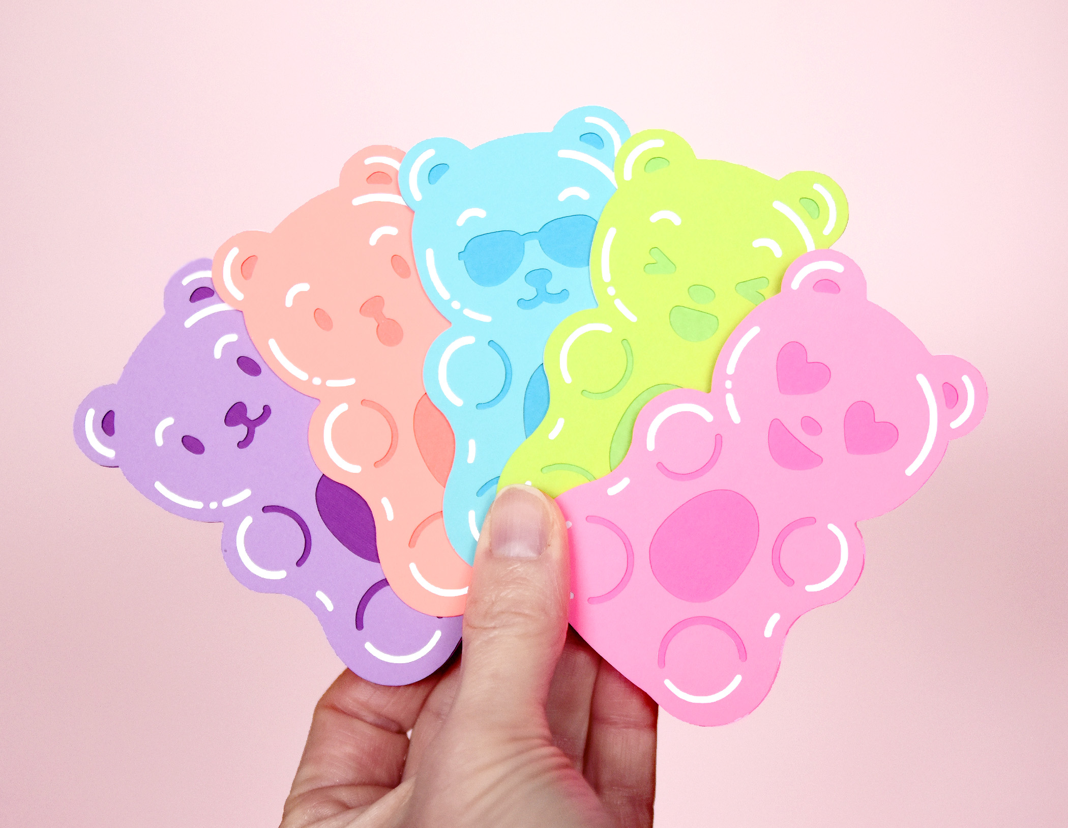 Gummy Bear SVG Template for Cricut | Candy Birthday Party Theme Decoration