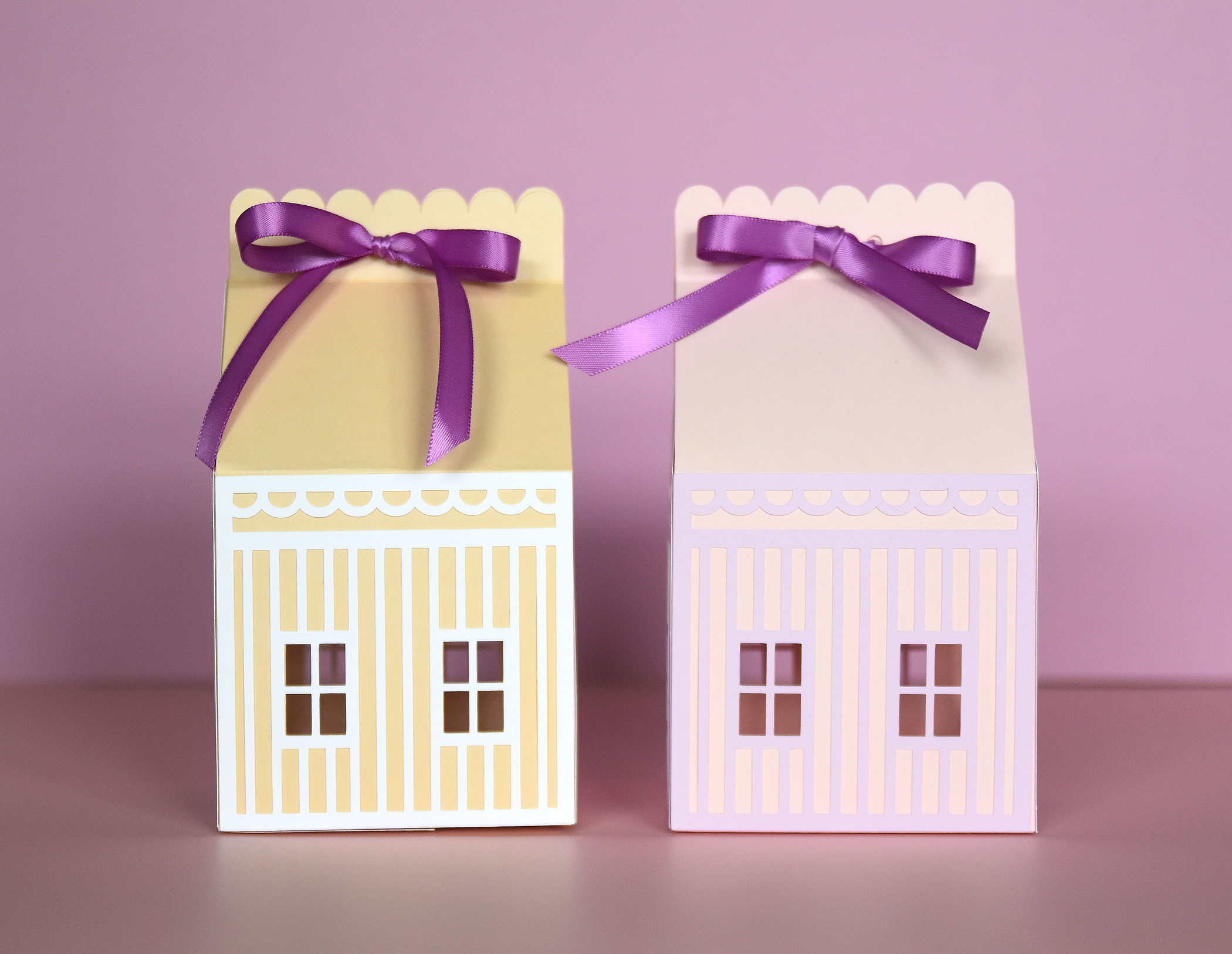 Christmas Village House Gift Box SVG Template for Cutting Machines