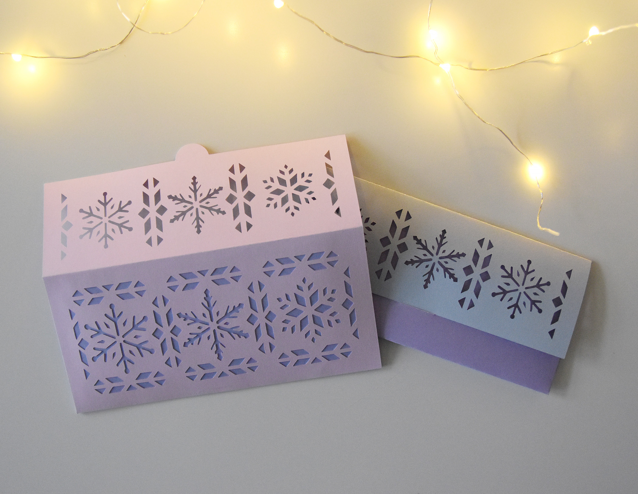 Snowflake Money Holder SVG Template for Cricut | DIY Gift Envelope