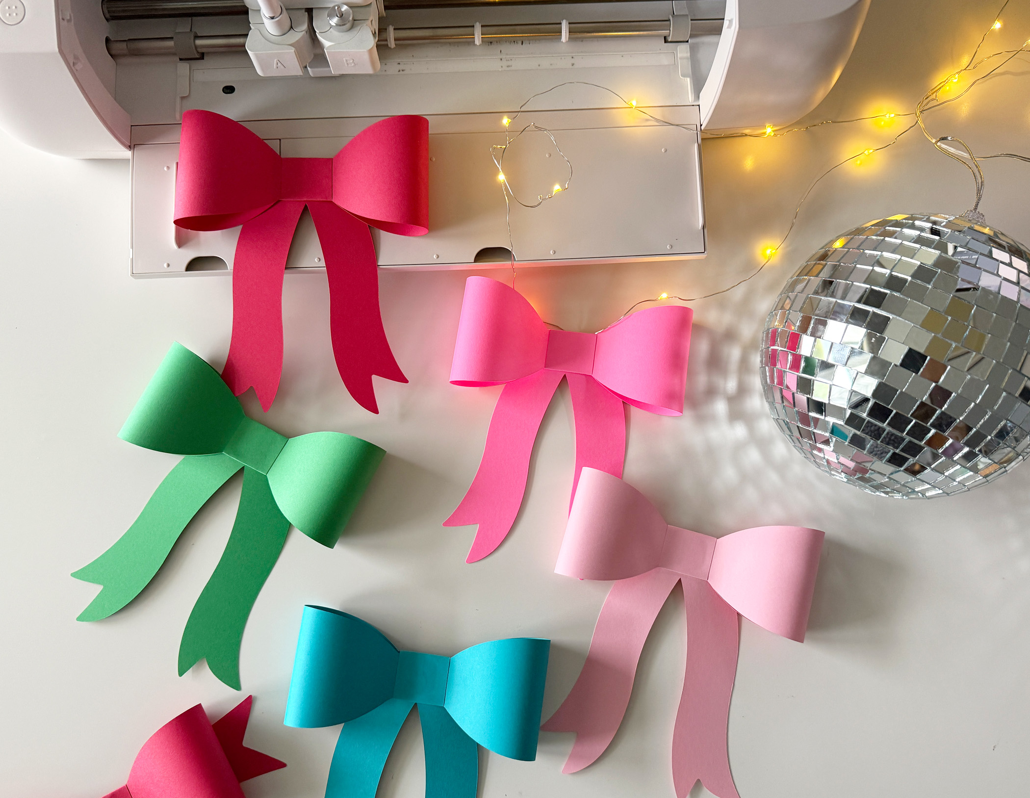 3D Bow SVG Template for Cricut | Christmas Tree Ornament + Gift Wrap