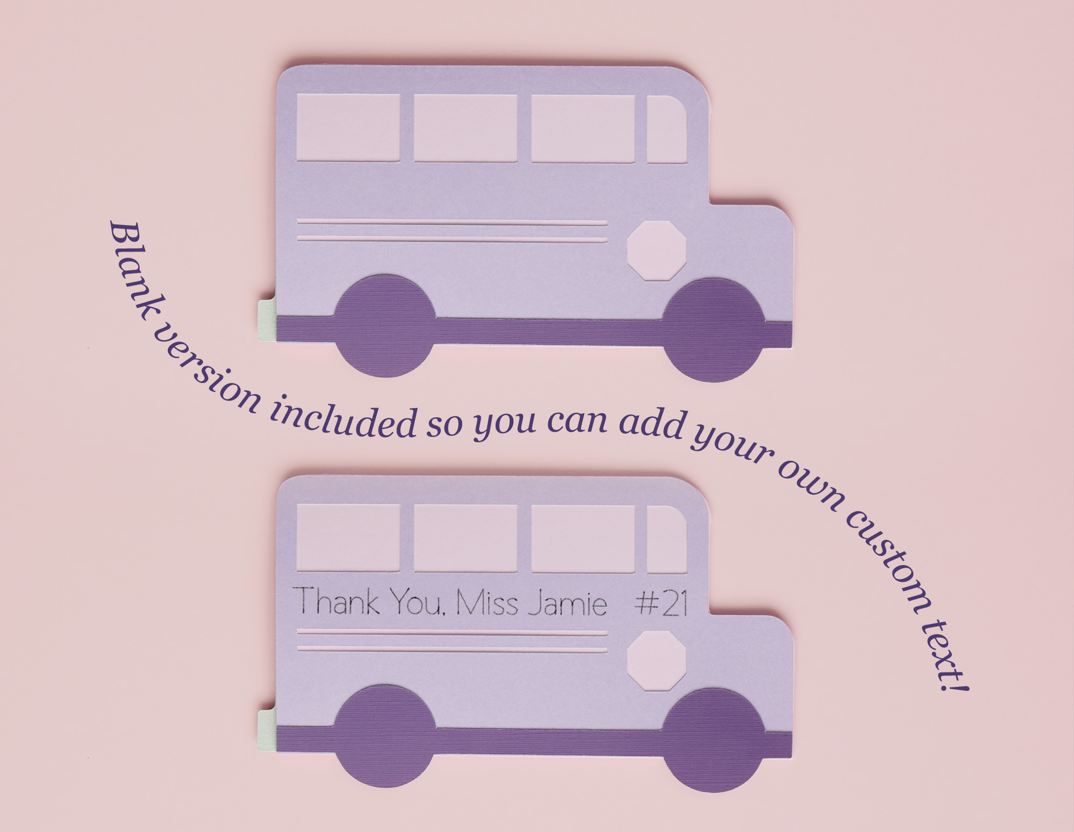School Bus Driver Gift Card Holder SVG Template | Teacher Thank You Gift