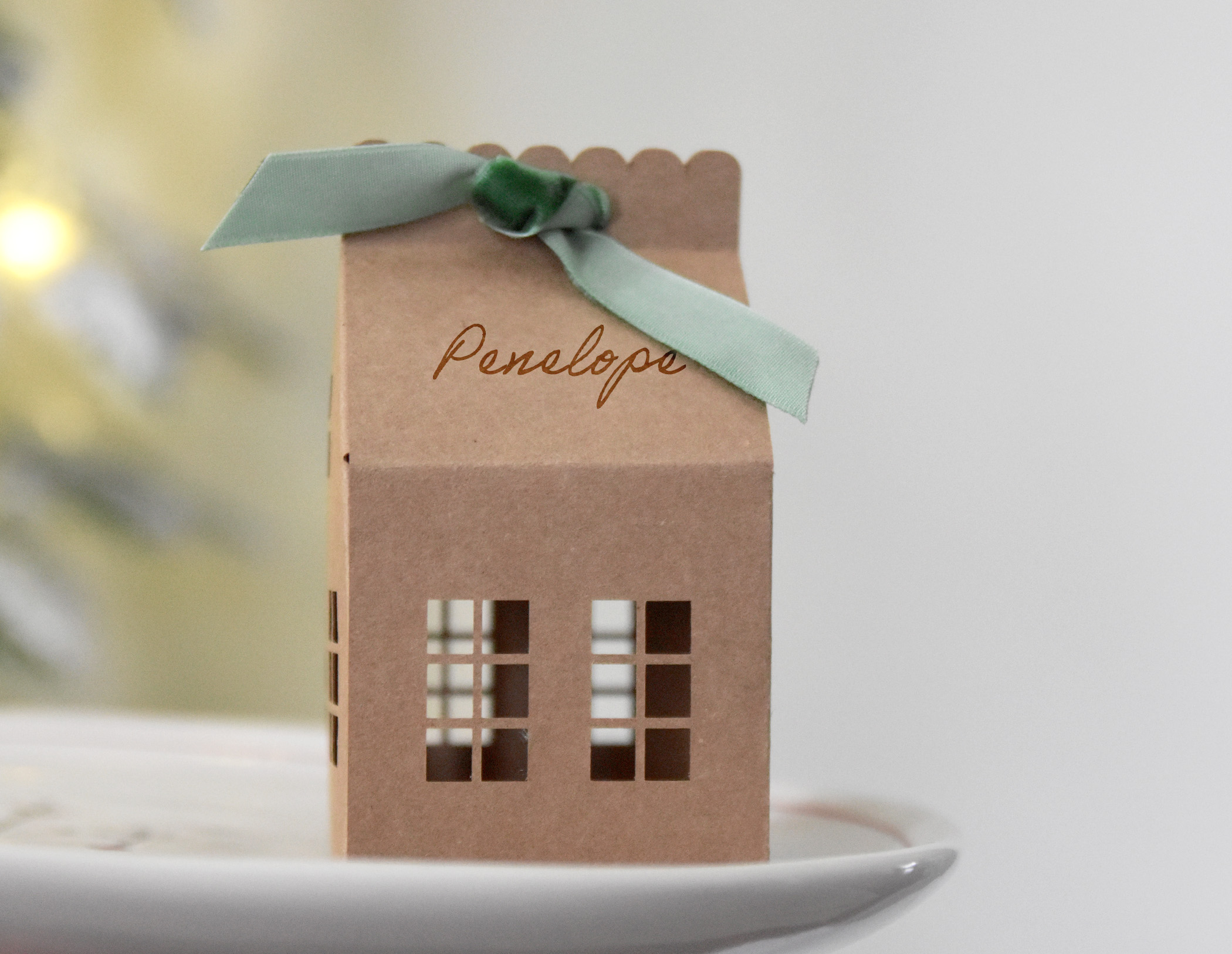 House Gift Box SVG Template for Cricut, Silhouette | Set of 2 Large and Mini