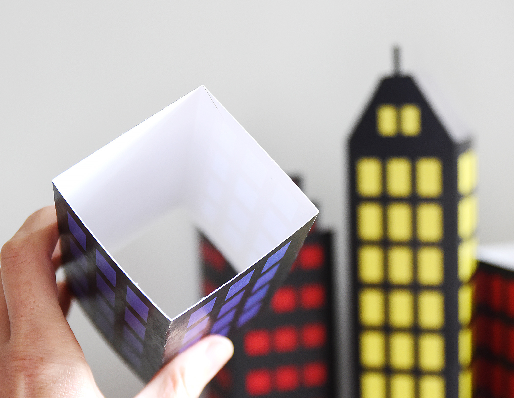 Superhero Cityscape Centerpiece PDF Printable | DIY Skyscraper Party Decor