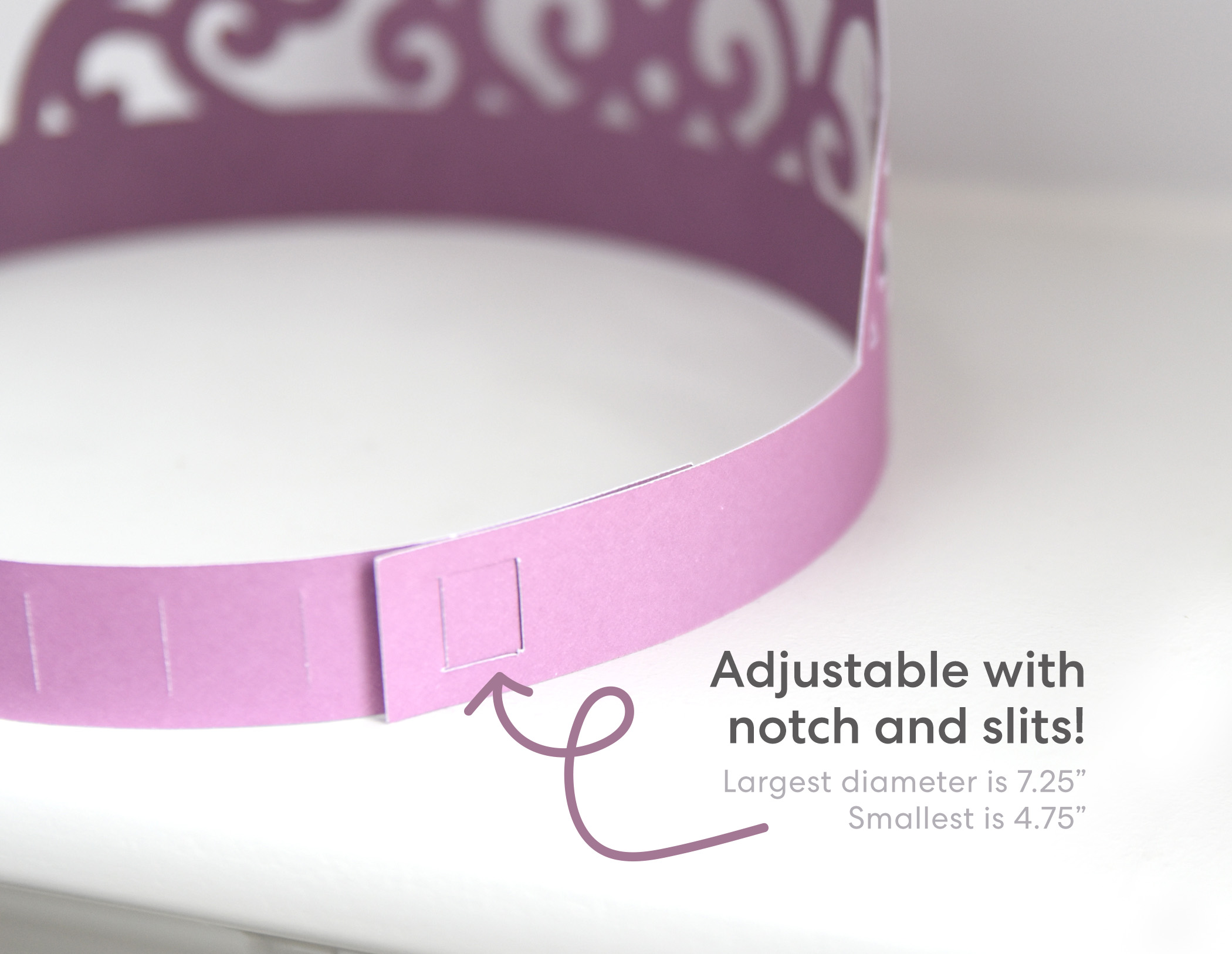 Princess Tiara SVG Template for Cricut, 3D Paper Crown Cutting Files