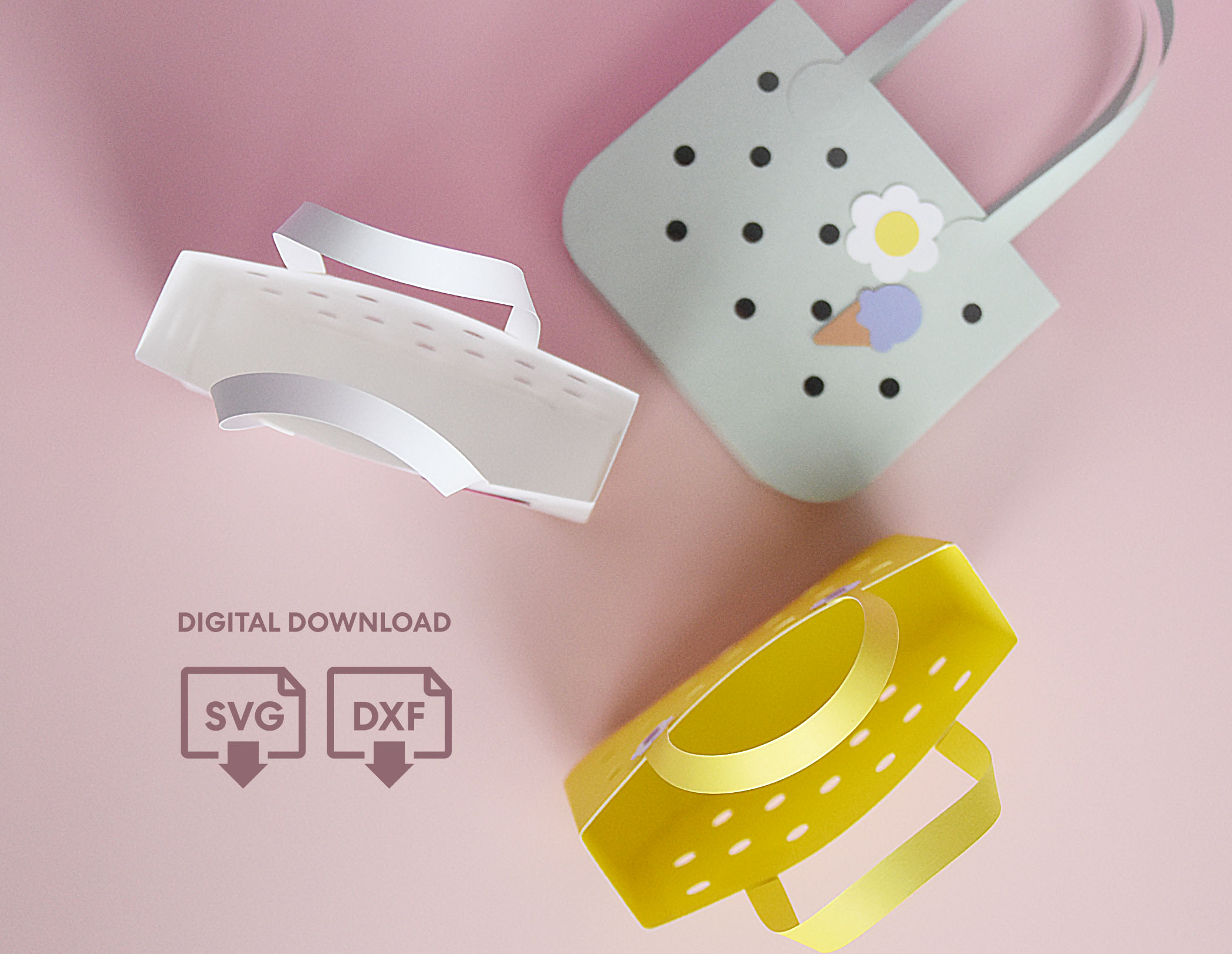 Beach Bag Gift Box Template: Summer Party Favor SVG for Cricut or Silhouette