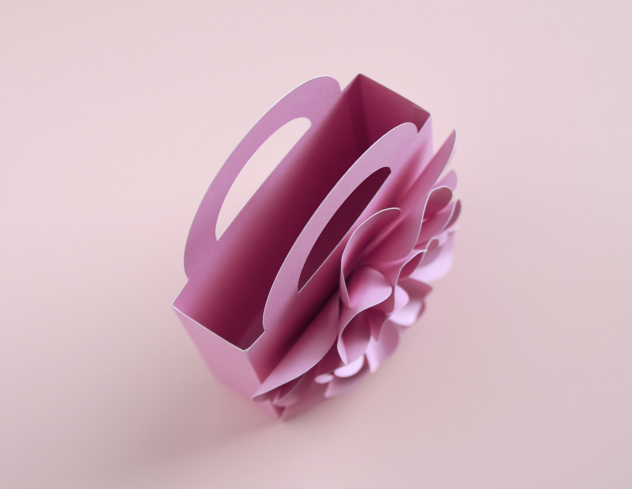 3D Flower Purse SVG Template for Cricut & Silhouette, Gift Box