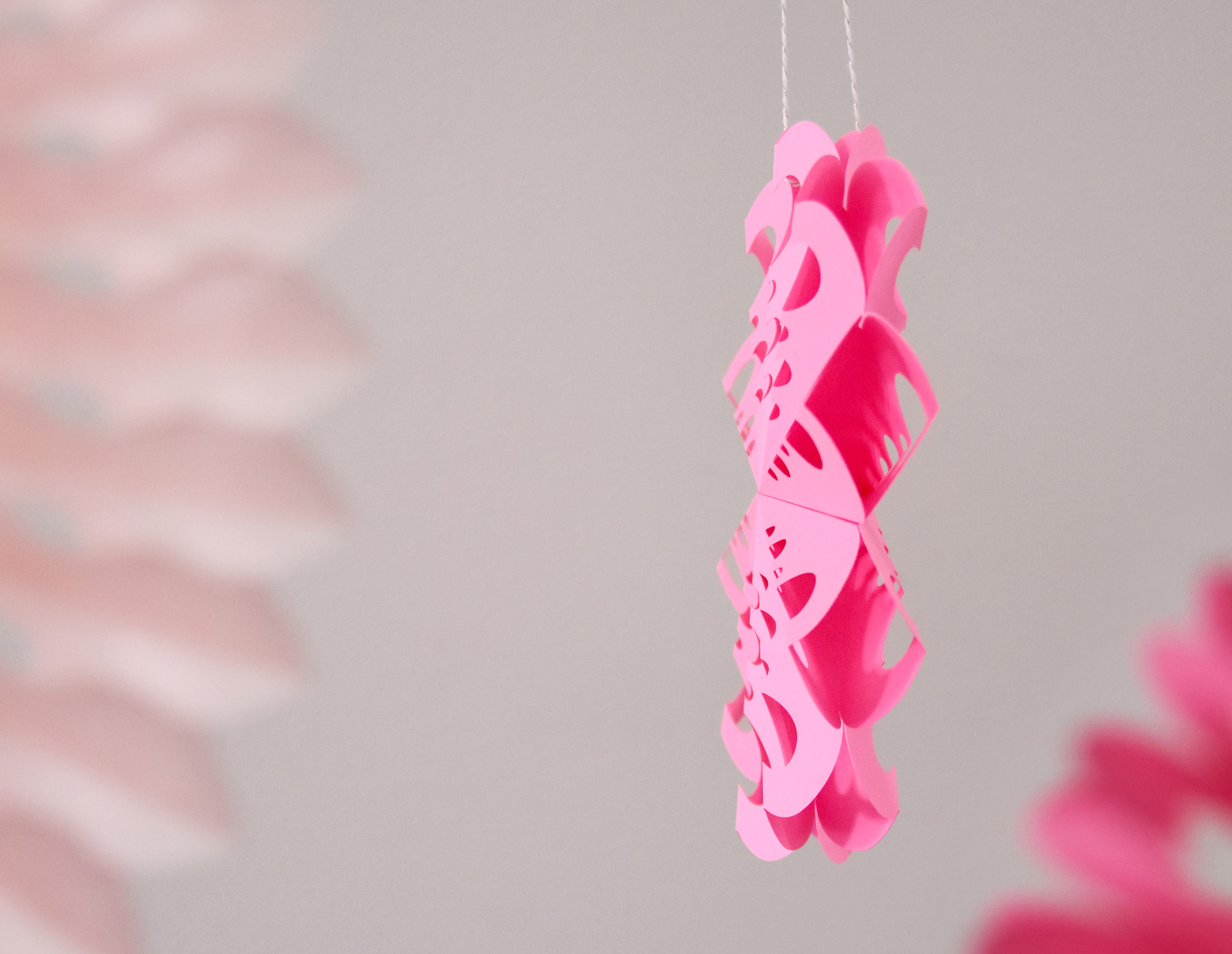 Valentine Paper Fan SVG Template for Cricut, Silhouette, Party Decoration