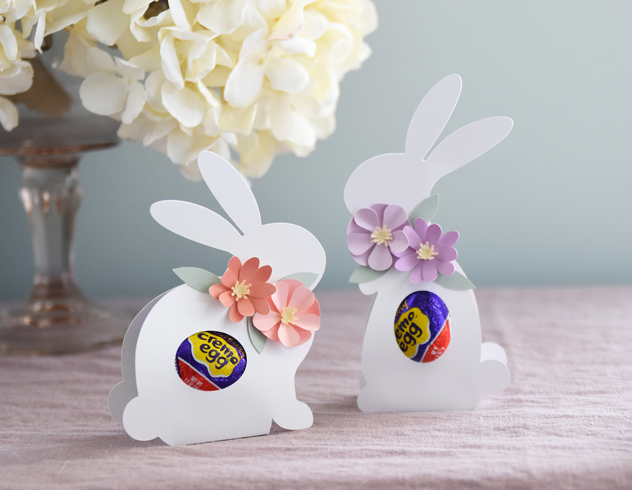 Easter Bunny Candy Holder SVG Template for Cricut, Spring Place Card